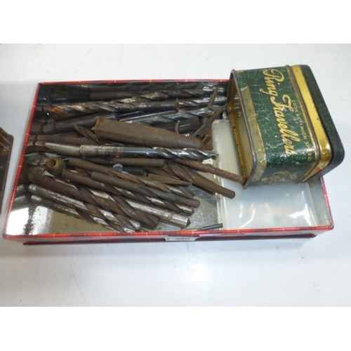 236 - Mixed Selection of Engineers Drill Bits, Information Handbook and Vintage Tins