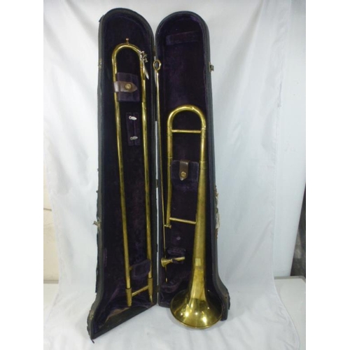 264 - Vintage Trombone complete with case