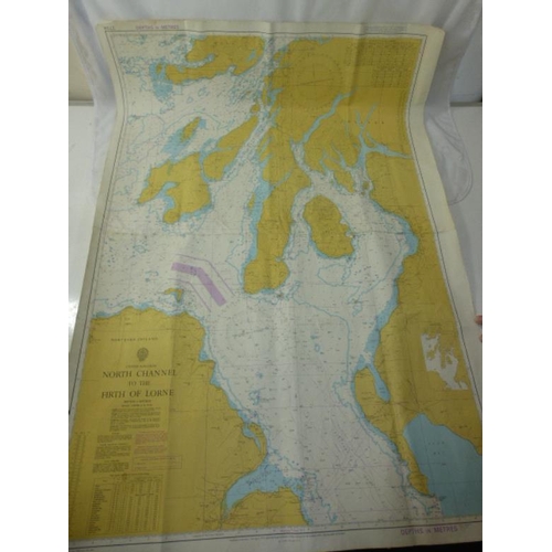 281 - Admiralty Hydrogapher Naval Chart's Including Morecambe Bay, and North Chanel to Firth of Lorne