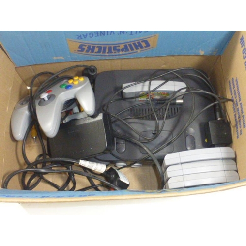 367 - Nintendo 64 Gaming Console complete with Controller, Games, and Lead's (Games Include Mario Kart, Tu... 