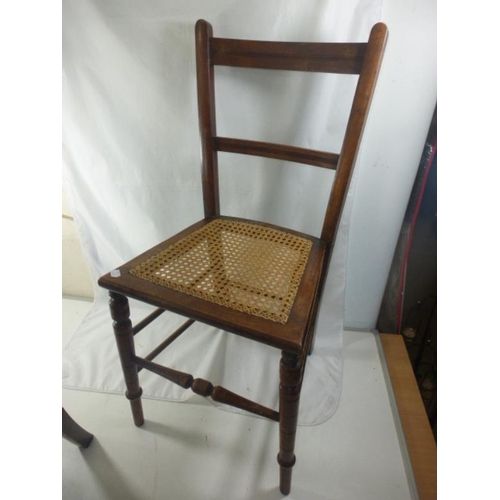 525 - Pair of Rattan Topped Chairs