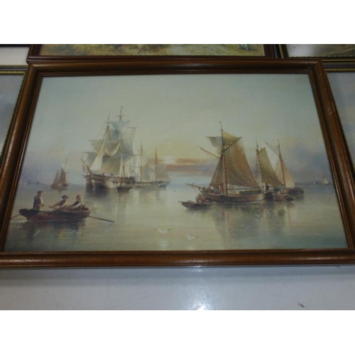 620 - Mixed Selection of Framed and Glazed Pictures Including Nautical and Countryside