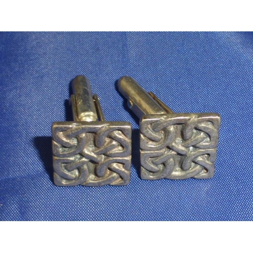 129 - Pair of Silver 925 Celtic Cufflink's