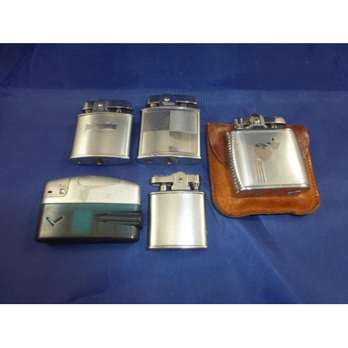 134 - Collection of Five Vintage Ronson Lighters