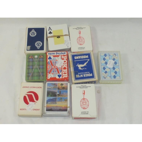 157 - Collection of 10 Sets of Playing Cards Including Modiano, Northwest Orient and More