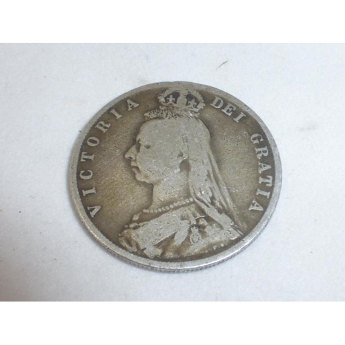 39 - Victorian 1891 Silver Half Crown