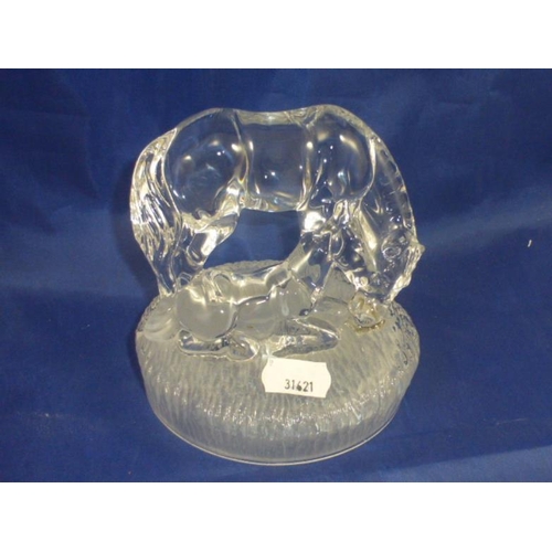 295 - Royal Crystal Rock Horse and Foal Ornament