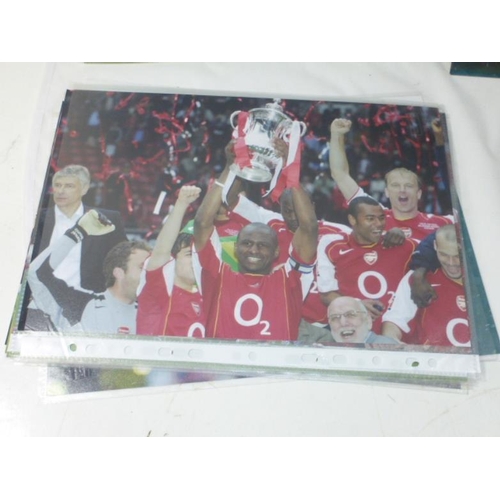 106 - Collection of Press release photo's of Arsenal FA CUP winners 2004