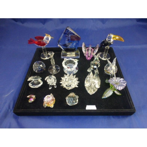 108 - Mixed Selection of Crystal Figures, Including Birds, Rabbit and Lots More