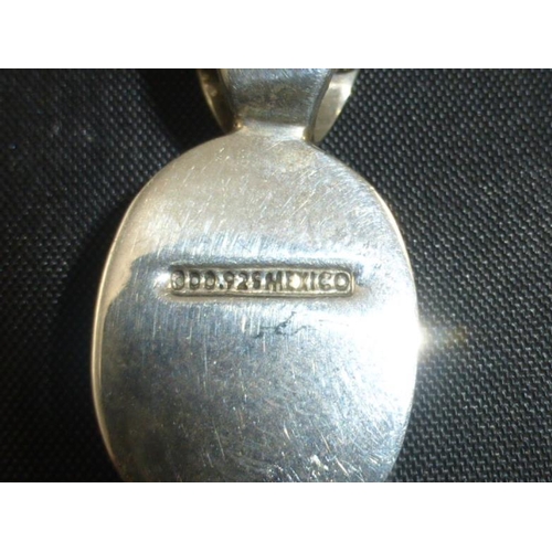 135 - Silver 925 Mexican Pendant and Chain complete with Presentation Box