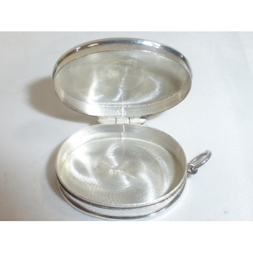 155 - Fully Hallmarked Sterling Silver Pill Box