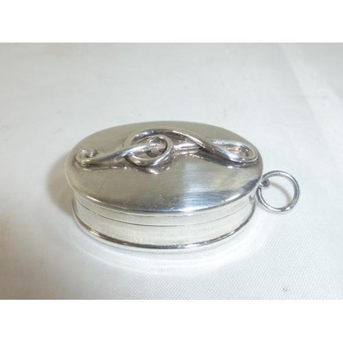 155 - Fully Hallmarked Sterling Silver Pill Box