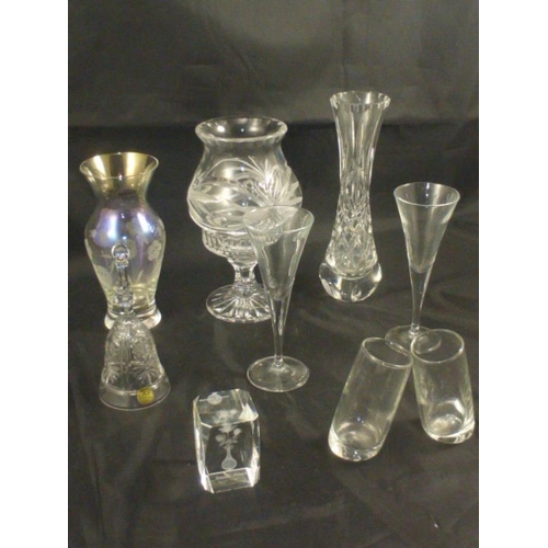 162 - Selection of Glass Ware Including Hand Cut Vase, Polish Crystal, RCR Vase and Lots More