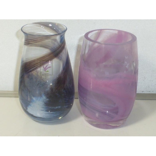 166 - Two Crystal Vases Including Caithness Glass