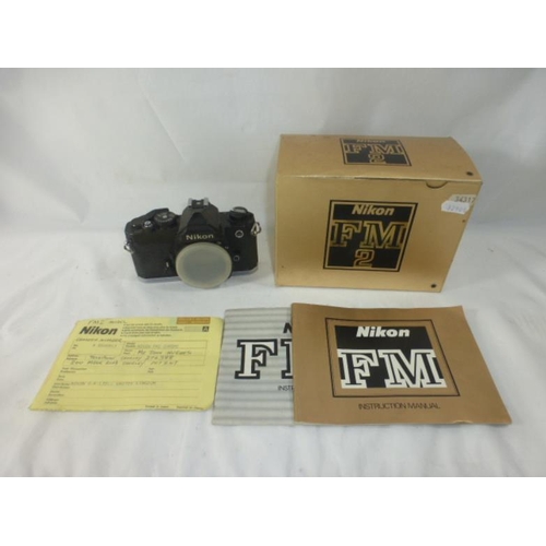 175 - Nikon FM2 SLR Camera complete with Original Box and Instruction