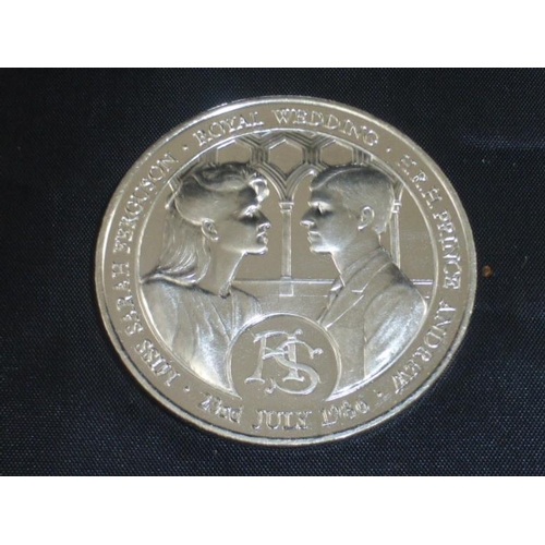 180 - Hallmarked Sterling Silver 1986 Wedding Sarah Ferguson and Prince Andrew