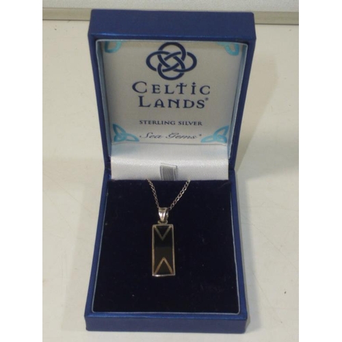 64 - Celtic Land's Sterling Silver Pendant and Chain