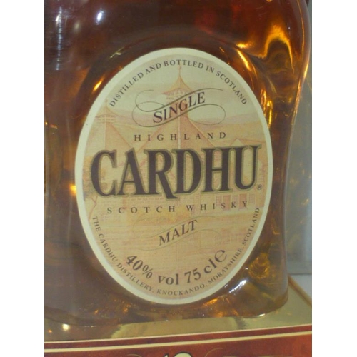 67 - Cardhu matured 12 Year Old Single Highland Malt 40% vol 75cl Bottle in Box