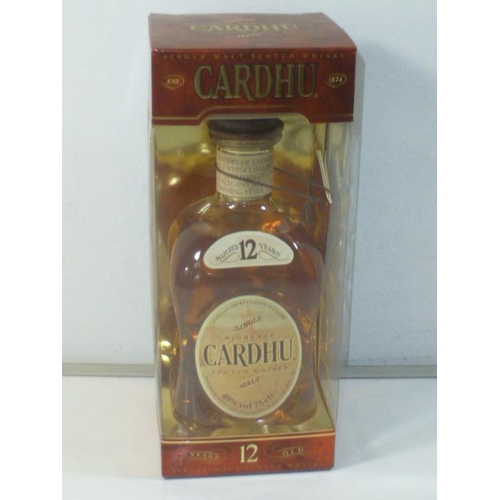 67 - Cardhu matured 12 Year Old Single Highland Malt 40% vol 75cl Bottle in Box