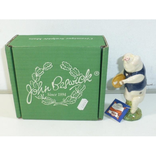 72 - John Beswick - Pig Figure - Andrew Cymbalist In box