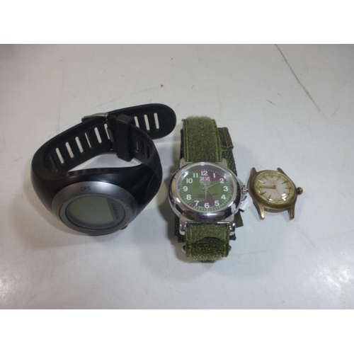 132 - Selection of 3 Watches including British Forces, Ancre and Garmin