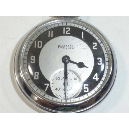 169 - Ingersol triumph Mechanical Pocket watch (working)