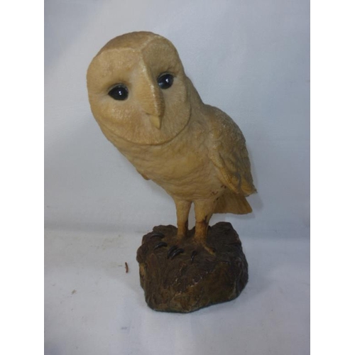 267 - Resin owl on rock - A/F