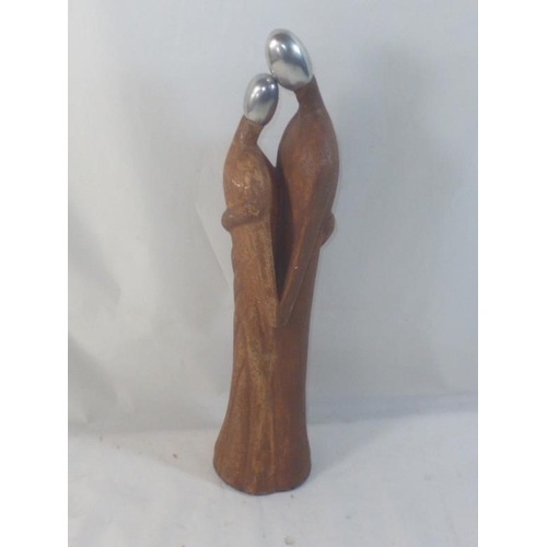 276 - Large Abstract figure of couple embracing