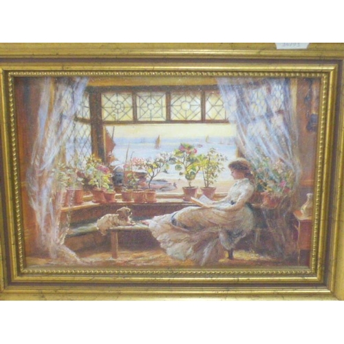 282 - Two Small Framed pictures depicting playful Cats and Other