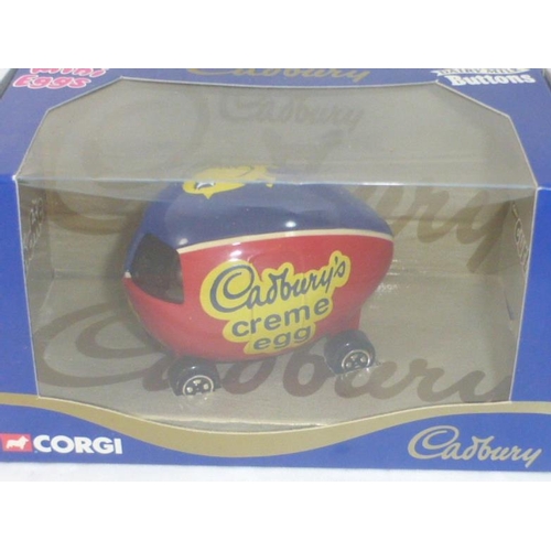 291 - Two Boxed Corgi Di-Cast Cadbury's Cream Egg Model's