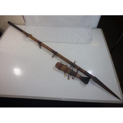 300 - Replica Aboriginal Spear with wooden cover