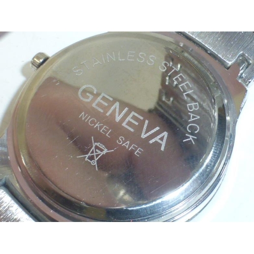 5 - Gents Geneva Silver Dial Watch