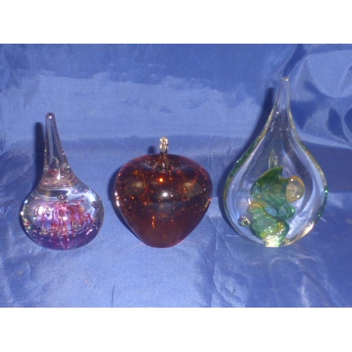 7 - Three Various Paperweights