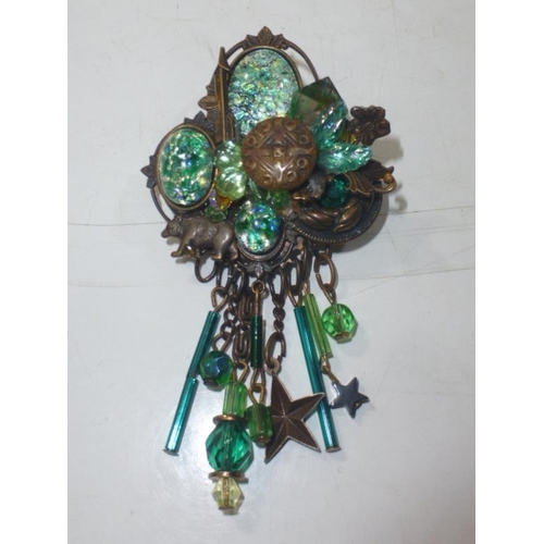 63 - Two Lisa Carlson Brooches and More