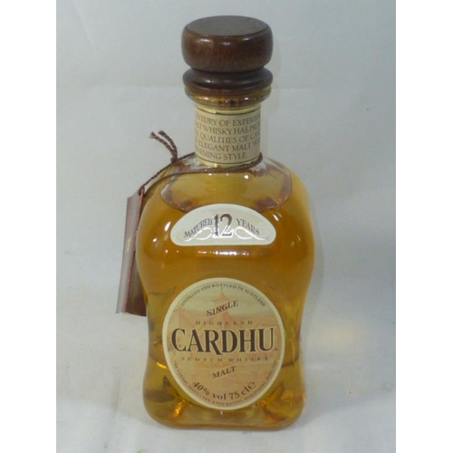 75 - Cardhu matured 12 Year Old Single Highland Malt 40% vol 75cl Bottle in Box