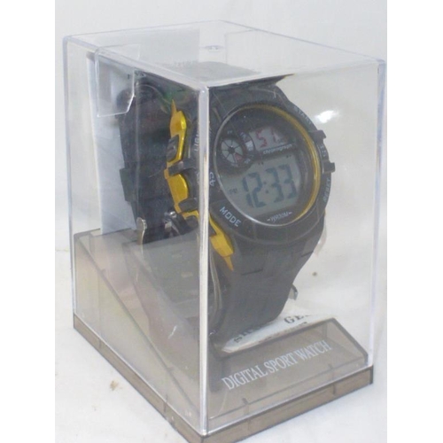 106 - Two New Digital Sports watch in presentation boxes