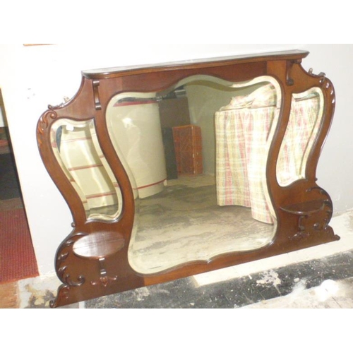 678 - Original Beveled edged Wall Mirror (39cm x 57cm)