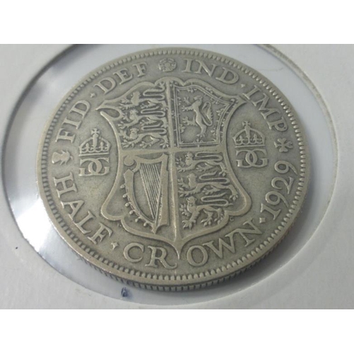 6 - George V 1929 Half Crown