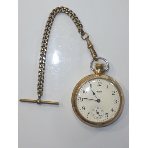 28 - Smiths Empire Pocket watch with Watch Albert