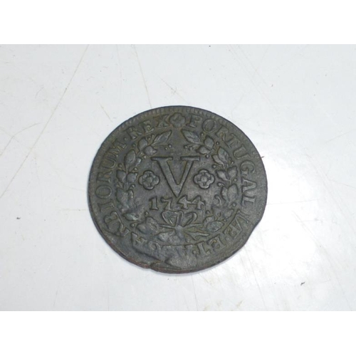 130 - 1744 Portuguese Coin