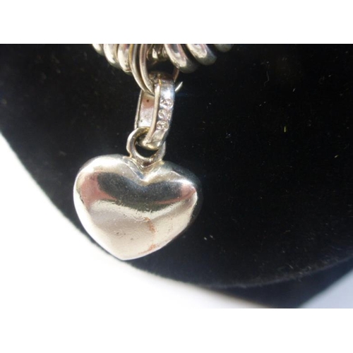 137 - Silver Links of London Necklace with Heart Shaped Pendant