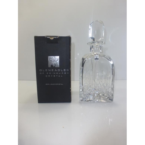 140 - Gleneagles Edinburgh Crystal Decanter with Original Box