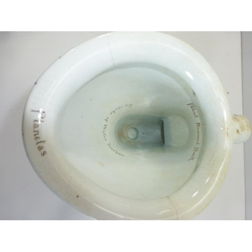 161 - Vintage Twyfords Porcelain Miniature Toilet with Lead Outlet