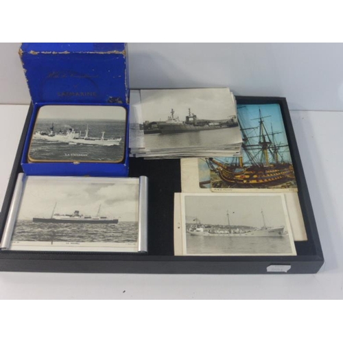 164 - Selection of Nautical Memorabilia including South African Safmarine Coasters, Vintage Shipping Photo... 