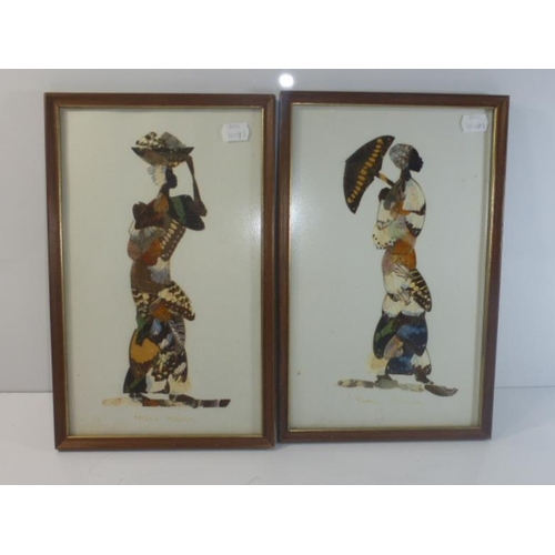 181 - Two Framed and Glazed African Butterfly Pictures