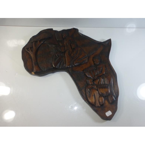 189 - Hand Carved tribal wall ornament