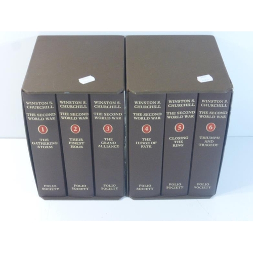 245 - Full Set of 6 Winston S Churchill the Second World War Folio Society