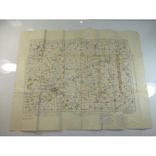 279 - War Office Publication (Geographical Section) War Revision 1940 Ordnance Survey Map of Rugby