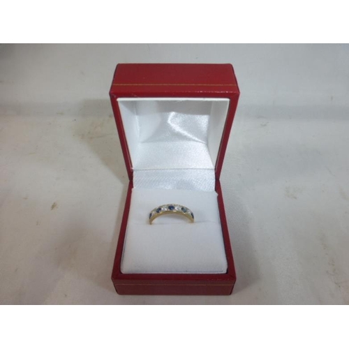 185a - Hallmarked 9CT Gold Stoned Ring