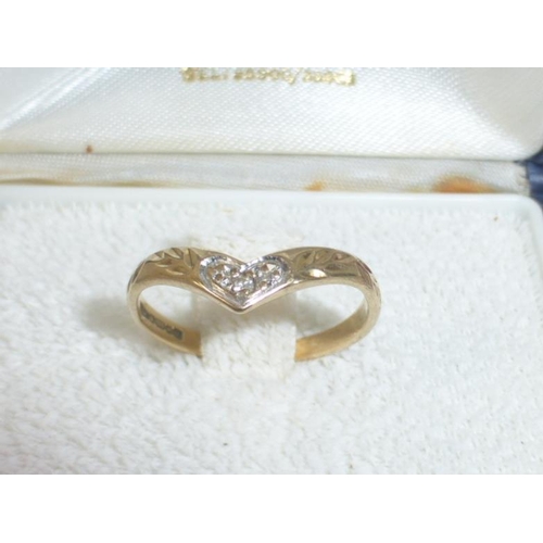 188a - Hallmarked 9CT Gold Stoned Ring